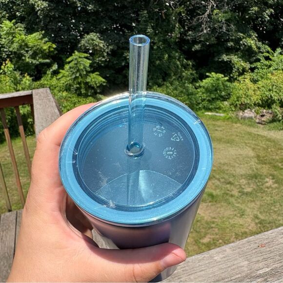 NEW Starbucks 2019 Stainless Steel Ombré Blue Tumbler with Straw - Picture 3 of 5